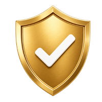 Gold with white checkmark